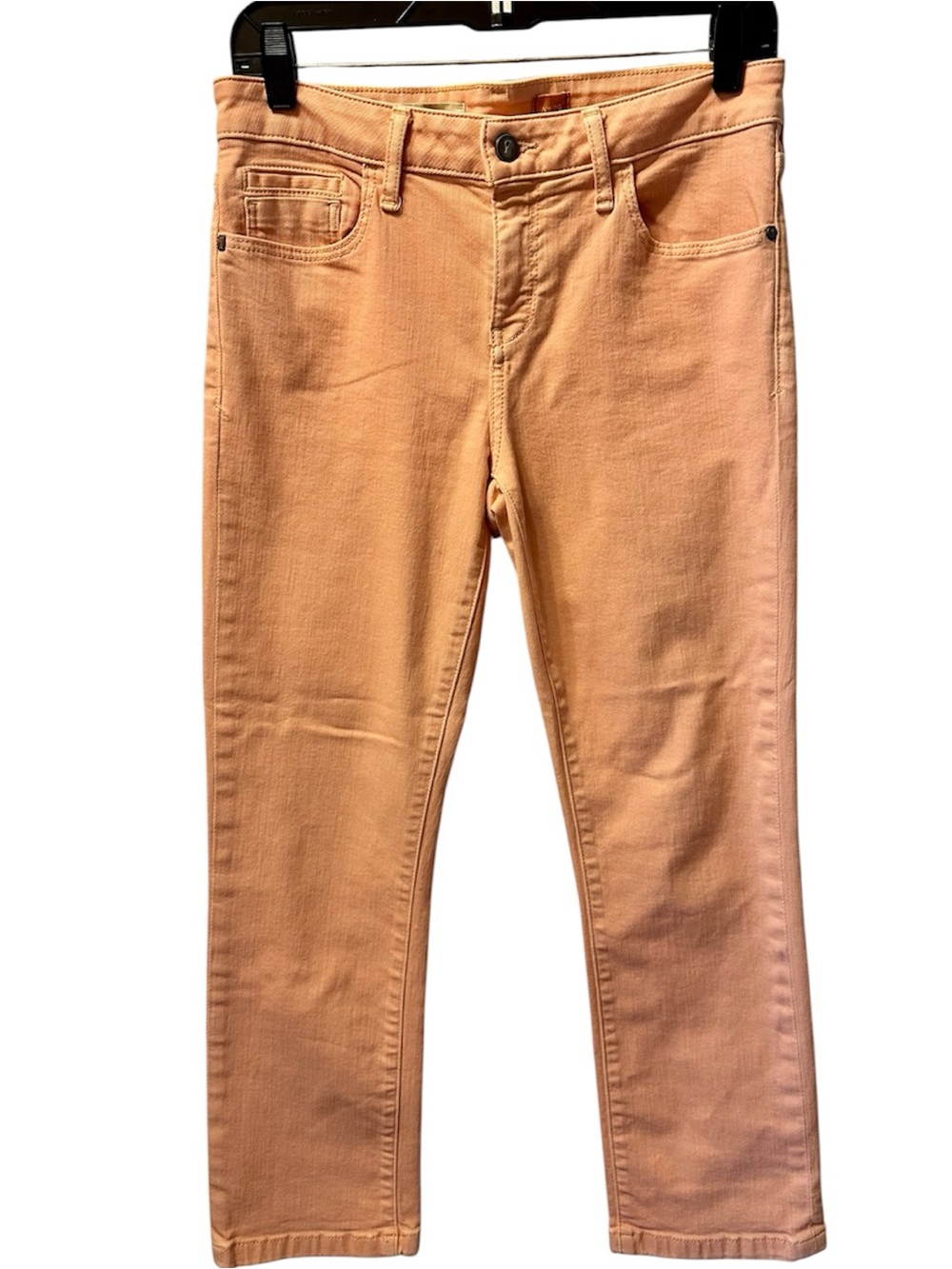 Pilcro Peach Colored Straight Leg Ankle Jeans